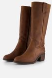 AQA Shoes A8817 Lange laarzen Dames laarzen Cognac Maat 41
