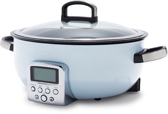 Greenpan Omni Cooker, 5,6 liter, PFAS-vrij, Blauwe mist