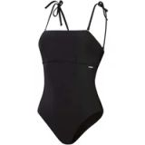 Speedo Shaping bandeau badpak voor dames, 1-delig badpak | shapewear | strand- en vakantiebadmode, Zwart, 36