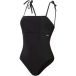 Speedo Shaping bandeau badpak voor dames, 1-delig badpak | shapewear | strand- en vakantiebadmode, Zwart, 36