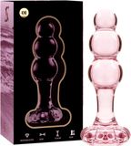 IBIZA™ NEBULA SERIES - MODEL 1 ANAL PLUG BOROSILICATE GLASS 10.7 X 3 CM ROSE