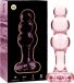 IBIZA™ NEBULA SERIES - MODEL 1 ANAL PLUG BOROSILICATE GLASS 10.7 X 3 CM ROSE
