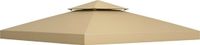 Outsunny Toit de remplacement Polyester 300x300 cm Beige
