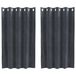 vidaXL Gordijnen 2 st lichtgrijs 140 x 140 cm fluweel