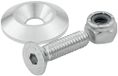Allstar Prestaties ALL18632 1/4 \"x 1\" verzonken bout kit met 1\" OD ring, (Set van 10)