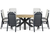 Lifestyle Garden Furniture Lifestyle Lifestyle Vivaro/Rockville 160 cm dining tuinset 7-delig