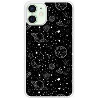 Apple iPhone 12 Galaxy draw Verstevigd hoesje met sublimatie bedrukking