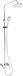 Deante Coriander Douche de pluie avec robinet de baignoire chrome