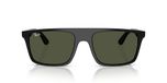 Ray-Ban Rb 2222 Lunettes de soleil unisexe noir carrées vert 55mm
