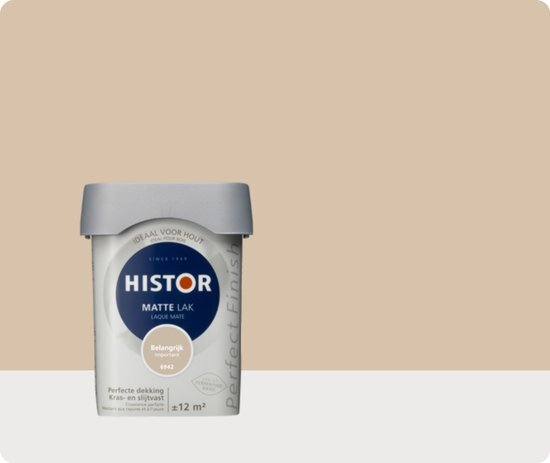 Histor Perfect Finish matte lak belangrijk 6942 750 ml