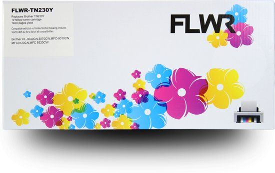 FLWR - Toner TN-230 Geel - Geschikt voor Brother - 8719551002709