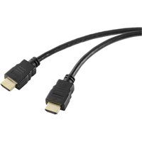 SpeaKa Professional SP-10481280 Câble HDMI Câble de connexion HDMI Fiche HDMI-A, Fiche HDMI-A 0,50 m Noir 8K UHD, Gaine en PVC