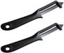 Fackelmann Set van 2 multifunctionele groenteschillers 19 cm Basic