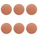 Horeca Brown onderzetters, 6 stuks, kleur leer, pvc, Ø 10 cm