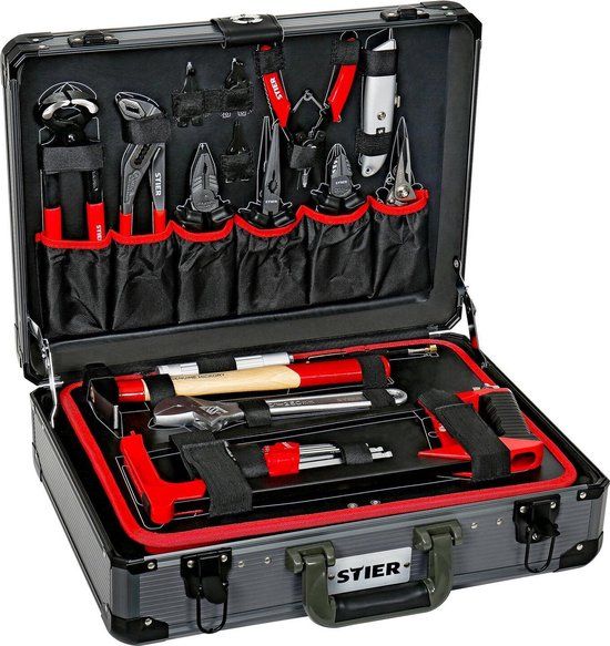 STIER Universeel Gereedschapsassortiment in Aluminium Koffer - 144 Stuks