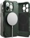 Ringke Rugged Gear Magnetic - Hoesje Geschikt voor Apple iPhone 16 Pro - Back Cover Compatibel met MagSafe - Shockproof TPU - Groen