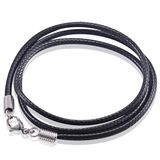 LGT JWLS LGT Jewels waxkoord ketting Zwart - 2.5mm-65cm