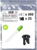 Quadrios 25O204 LED-assortiment Geel-groen Rond 5 mm 700 mcd 20 mA 2.0 V