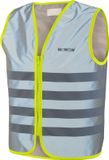 WOWOW Fun Jacket enfant Veste réfléchissante intégrale - gilet enfant avec fermeture éclair - L - Argent