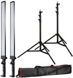 Bresser BR-2250 Fotostudioset - LED Striplight - 220cm - Zwart