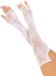 Leg Avenue - Floral Net Fingerless Kostuum Handschoenen - Wit
