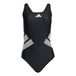adidas dames Logo C-Back Swimsuit Swimwear, Black/White, 40
