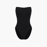 cfab - Strapless corrigerende bodysuit met bijpassend slipje - Zwart, S