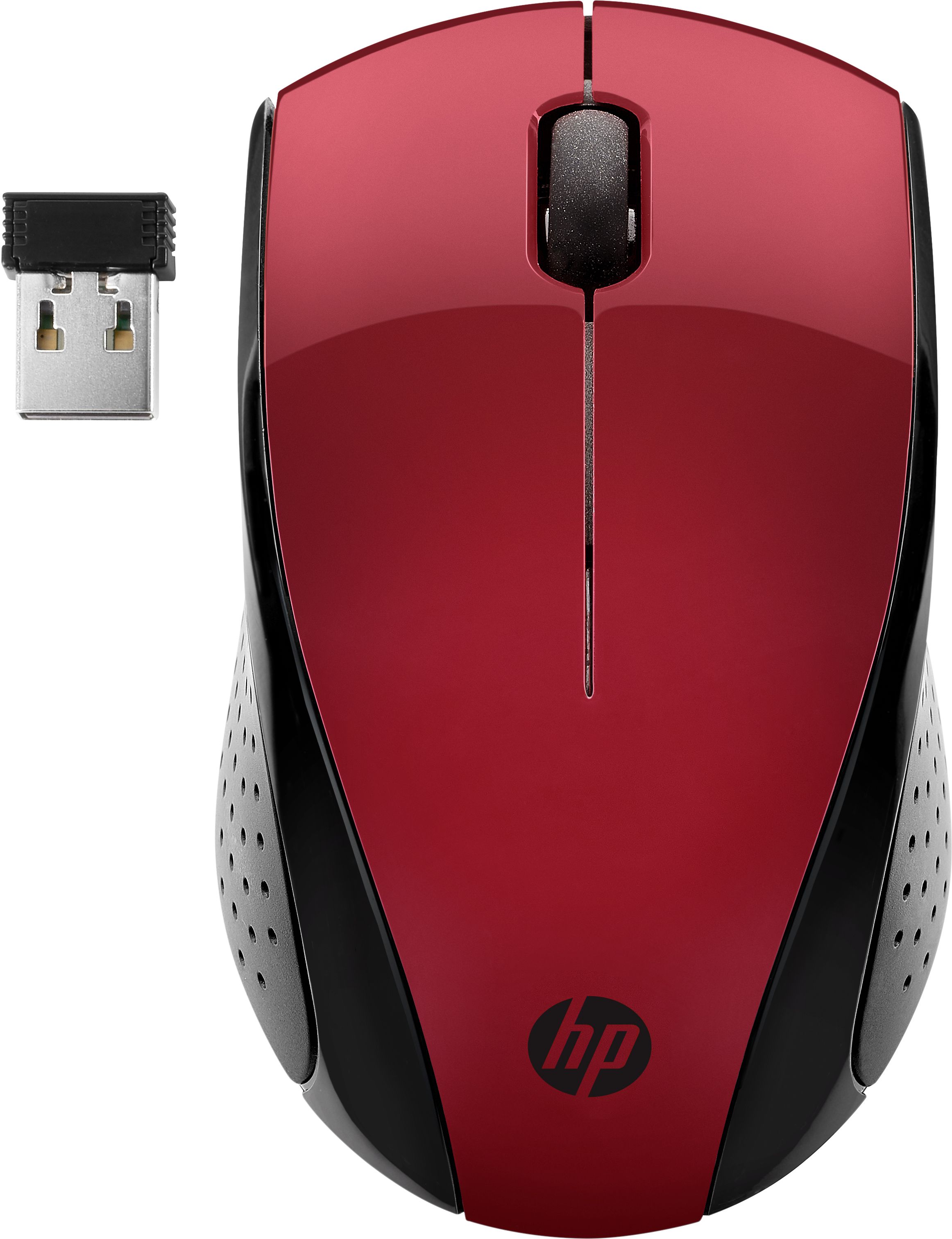 HP 220 Wireless Mouse - Red & Black