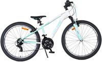 Volare boost kinderfiets - 24 inch - wit mintgroen - 21 versnellingen