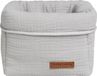 Baby's Only Commodemandje - Opbergmandje - Commode organizer - Babykamer accessoires Breeze - Grijs - 100% katoen