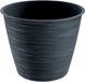 Prosperplast Paintstripe Plant Pot - Anthracite Grey - 25 x 30 cm - Indoor/Outdoor