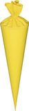 Heyda 204870056 Schultüten-onbewerkte met viltsluiting (hoogte 70 cm, diameter 19 cm, karton, 380 g/m2) geel