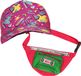 Merkloos Foute 80s/90s party verkleed set - dames - retro pet en heuptasje - jaren 80/90 verkleed accessoires