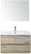 BES LED Dante Badmeubelset 80 cm - Craft Oak - Keramische Wastafel Wit Enjoy met Spiegel