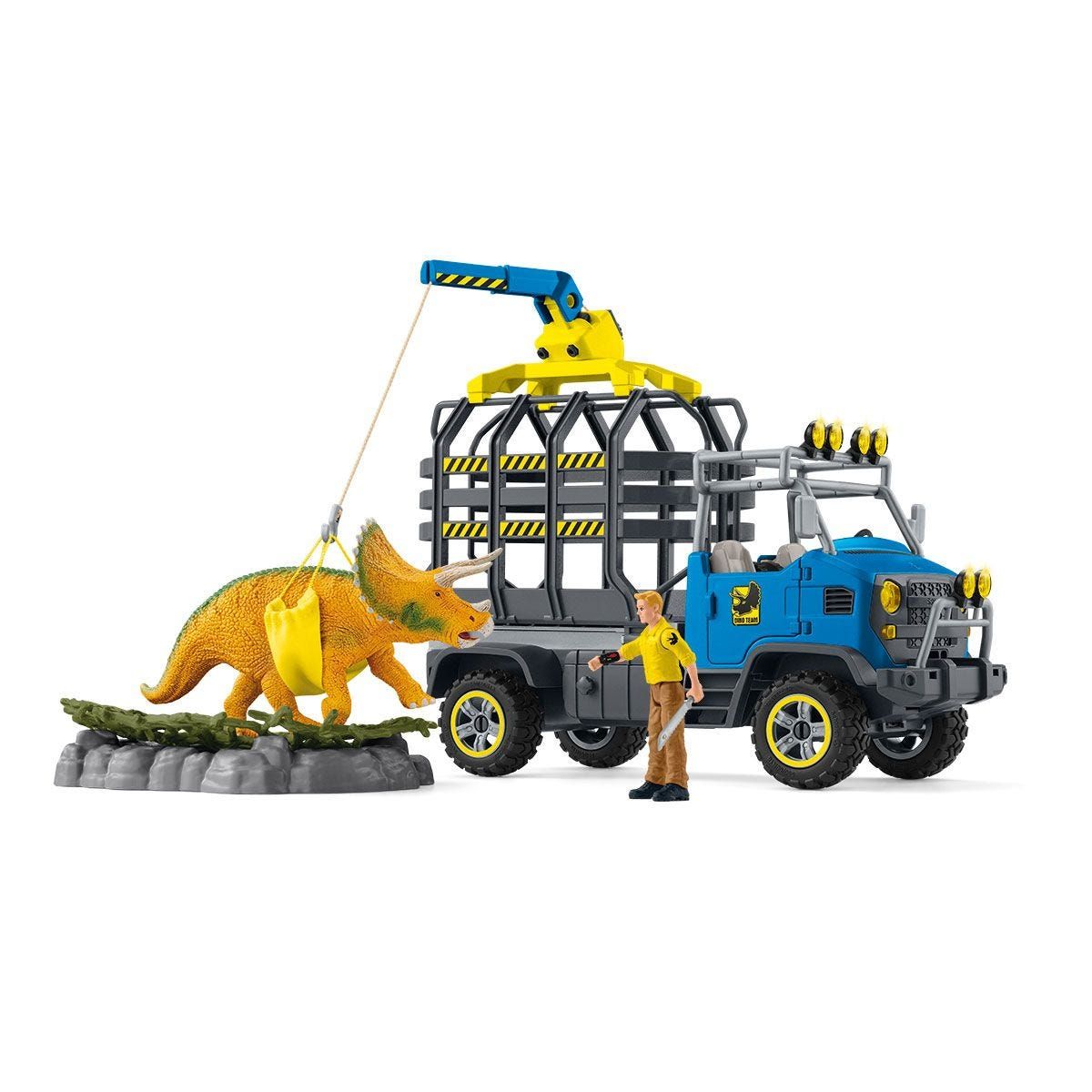 Schleich DINOSAURS Dinosauriërs truckmissie - Action/Adventure Toy for Boys and Girls - Ages 4-12