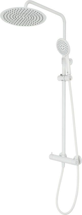 Tiger Twiss Doucheset - Regendouche Ø 30 cm - Handdouche Ø 12 cm - Wit