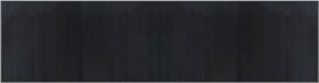 vidaXL - Vloerkleed - rechthoekig - 100x400 cm - bamboe - grijs