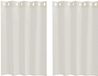 vidaXL Voile Gordijn 2 stuks Crème 140 x 140 cm Polyester