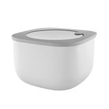 Guzzini Store&More Kitchen Active Design High Airtight Containers for Fridge/zer/Microwave (L), 19.5 x 19.5 x 12.3 cm, Grey (Dark Grey)