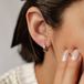 Hey Happiness Subtiele Dome Hoepeloorbellen – Zilveren Oorringen Dames – 925 Zilver – Zilver