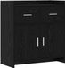 vidaXL Dressoir Zwart eiken 75 x 36 x 80 cm Bewerkt hout
