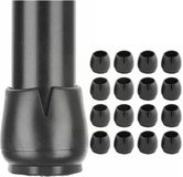 Okado Stoelpootdoppen met Vilt 24 stuks – 17-22 mm – Zwart