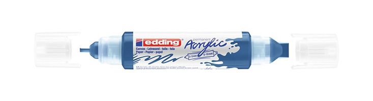Edding Acryl 3D Double Liner - 5400-903 - wit, blauw