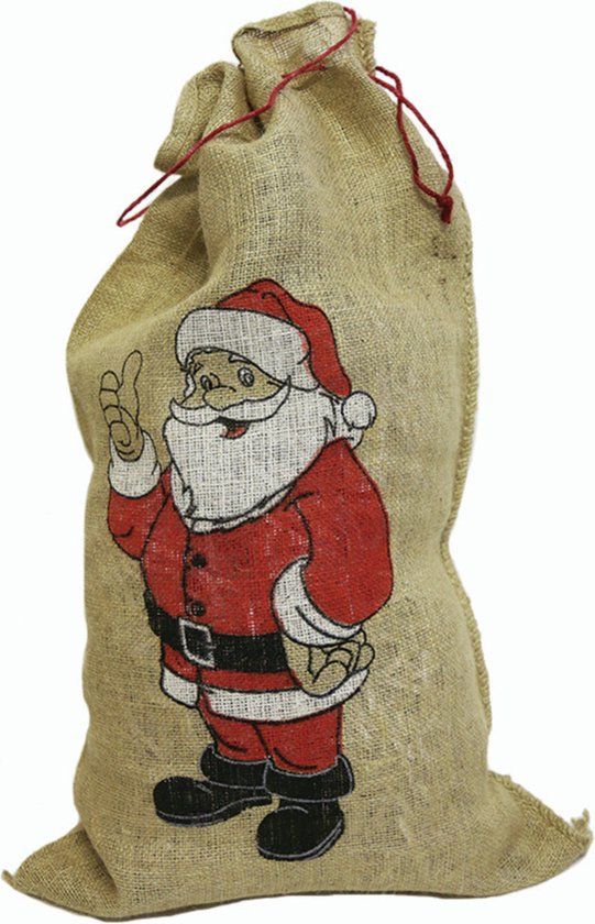 Faram Party Jute kerstkadootjeszak - Kerst - Unisex - Multi