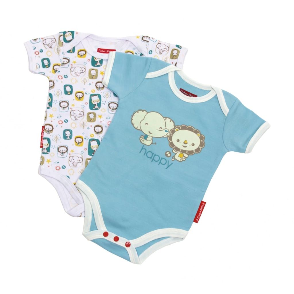 Fisher-Price rompers olifant en leeuw junior 0-24 maanden