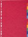 Exacompta Ongesorteerde tabbladen 225x297mm 11-gaats 12-delig Glanskarton Assorti