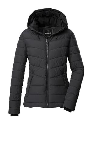 G.I.G.A. DX dames Gewatteerd jack/functionele jas in donslook met afritsbare capuchon GW 32 WMN QLTD JCKT, schwarz, 40, 43537-000