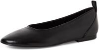 Tamaris - Dames - Ballerinas - Zwart - Leer - Maat 38