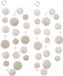 Boltze Home guirlande sneeuwvlok decoratie 180cm multicolor karton.