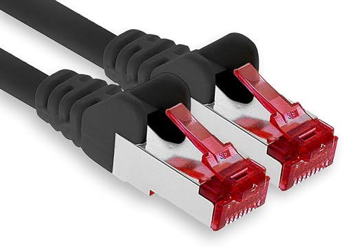 Netwerkkabel 1aTTack.de - 3 meter CAT6 patchkabel S/FTP PIMF Zwart